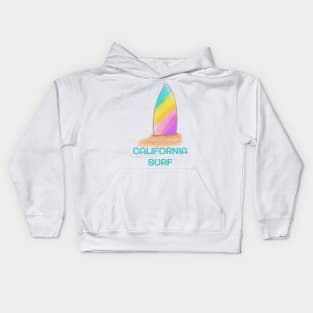 Rainbow Surf. California Surf Kids Hoodie